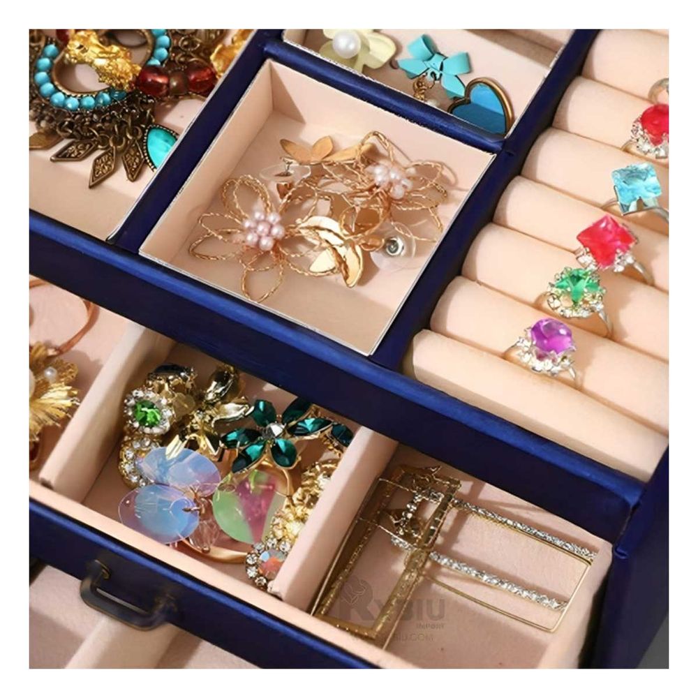 Joyero Extravagante de Color Azul Y+Agendita