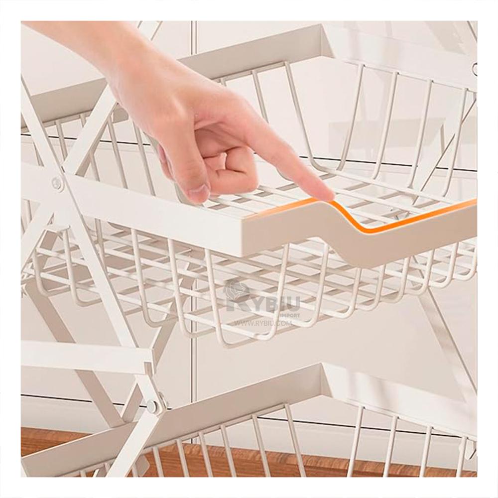 Verdulero Espacioso de 4 Pisos Blanco Y+Regalo Agendita