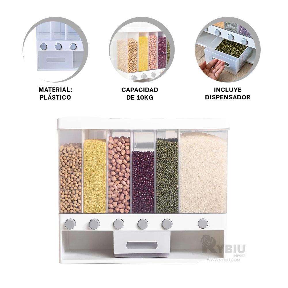 Expendedor de Cereal 10kg Blanco Y+Regalo Ligas para Peinar