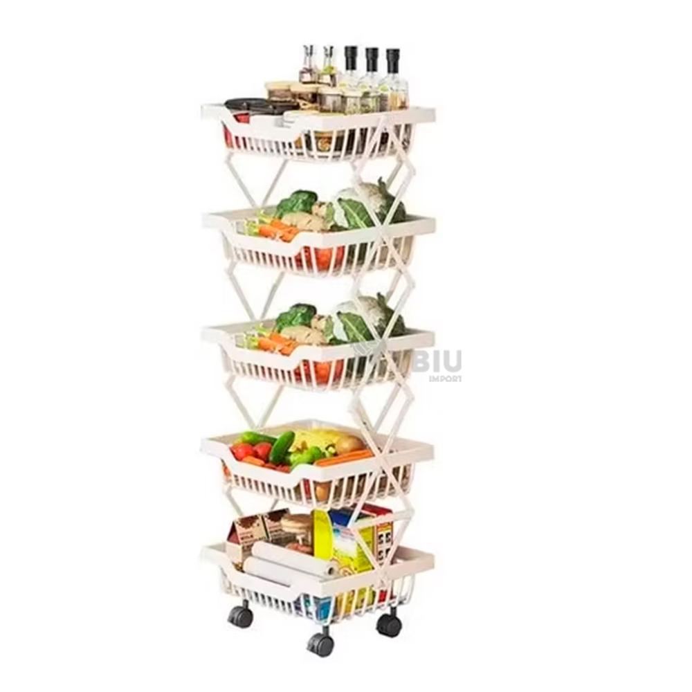 Organizador Ligero de 5 Pisos Blanco Y+Envoltorio de Regalo