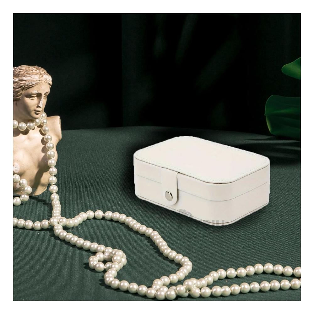 Joyero Organizador Transportable Tonalidad en Blanco