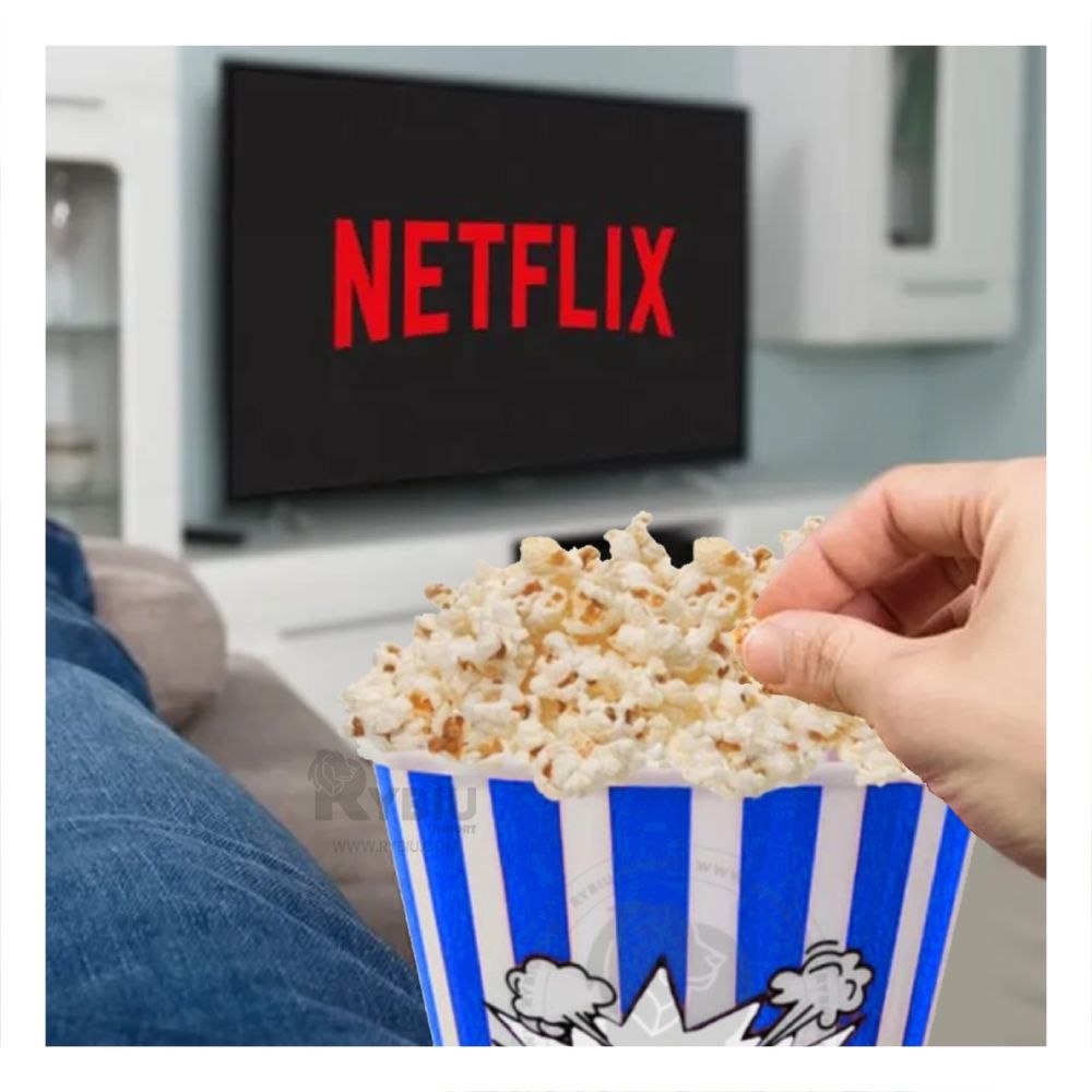 Cubeta para Palomitas Delgado de Color Azul Y+Agendita