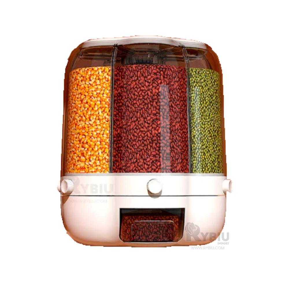 Dispensador de Flor para Granos 9kg Blanco Y+Regalo Stickers