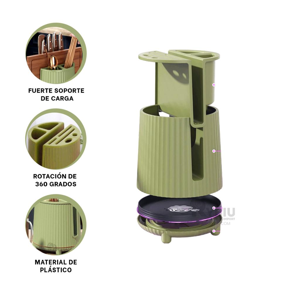 Base Giratoria Utensilio Verde Claro Y+Envoltorio de Regalo