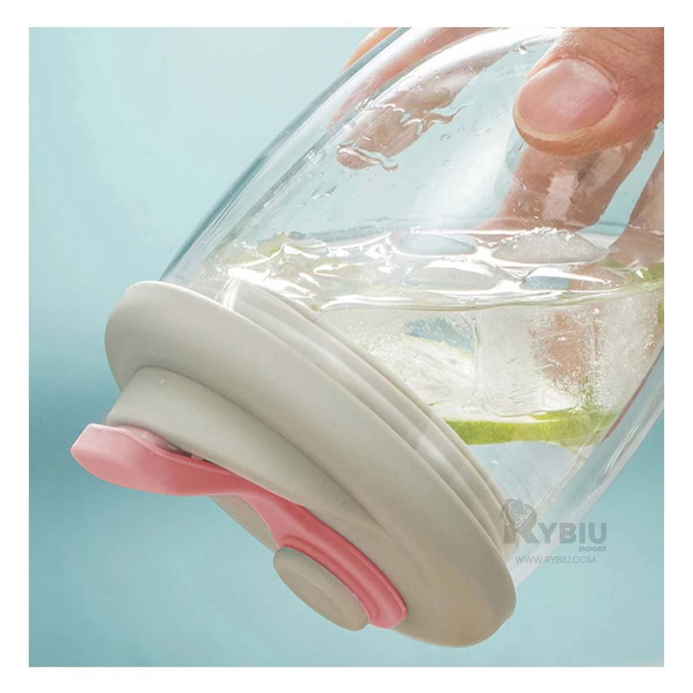 Vaso Doble Moderno con Tapa Color Rosado 450ml Y+Agendita