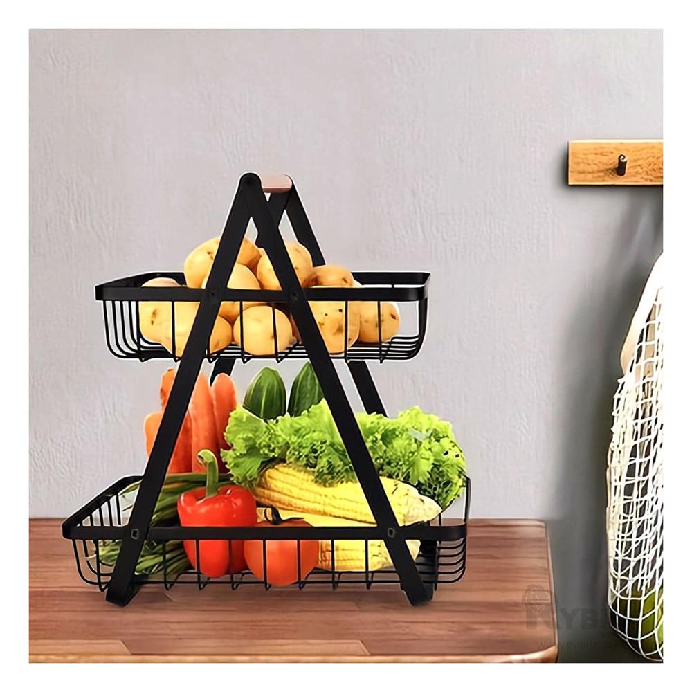 Frutero Versatil 2 Secciones Color Negro Y+Regalo Agendita