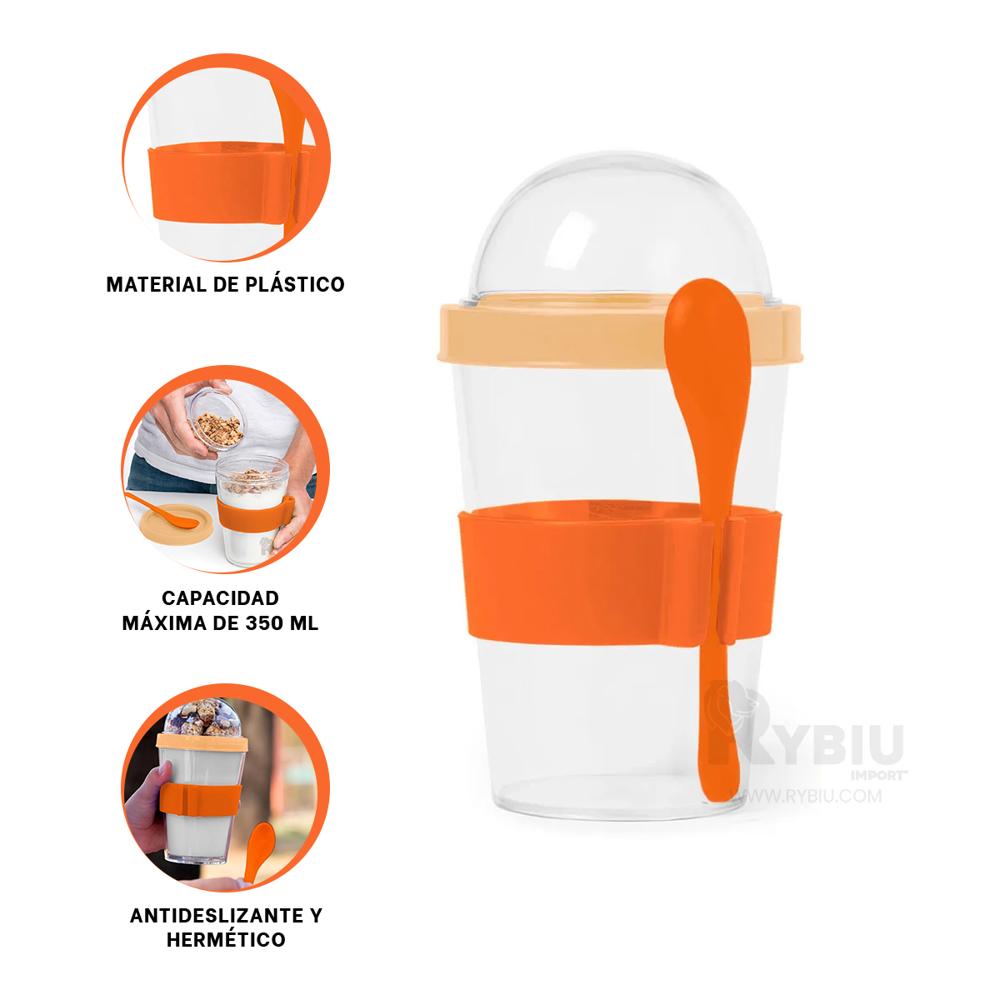 Pocillo de Liquido 350ML Anaranjado Y+Post-it Adhesivos