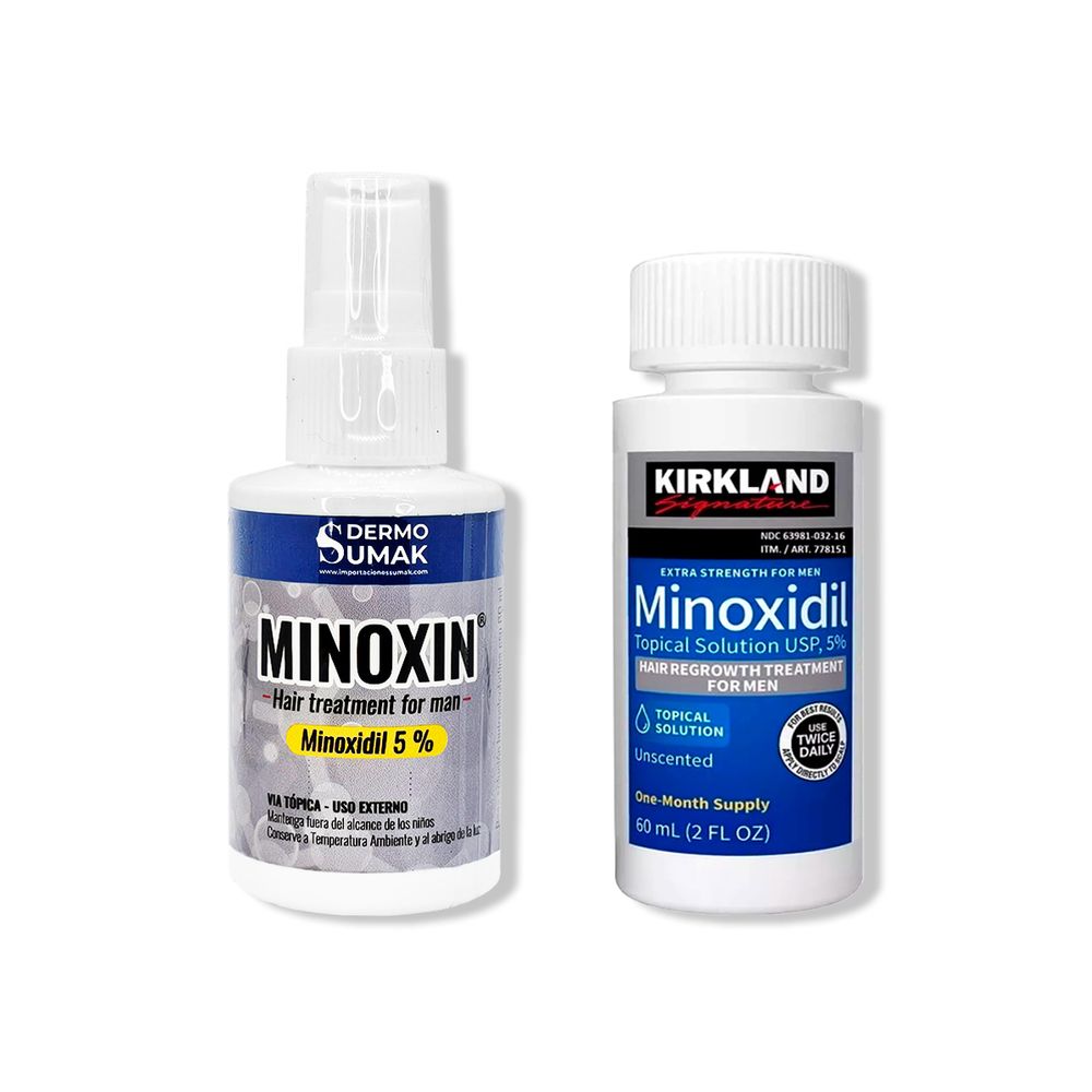 Locion Minoxin 60ml + Minoxidil Liquido 60ml - Oechsle