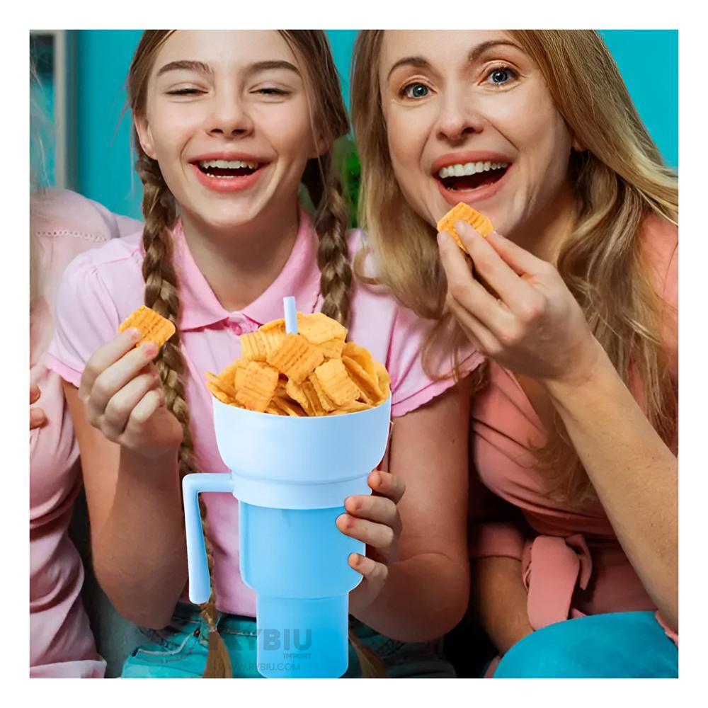 Vaso para Chucherias en Celeste Y+Papel de Regalo