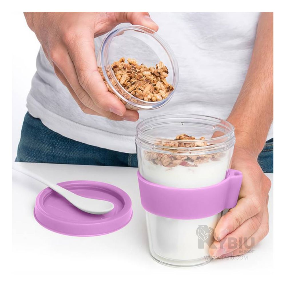 Vaso Moderno para Hogar 350ML Rosado Y+Papel de Regalo