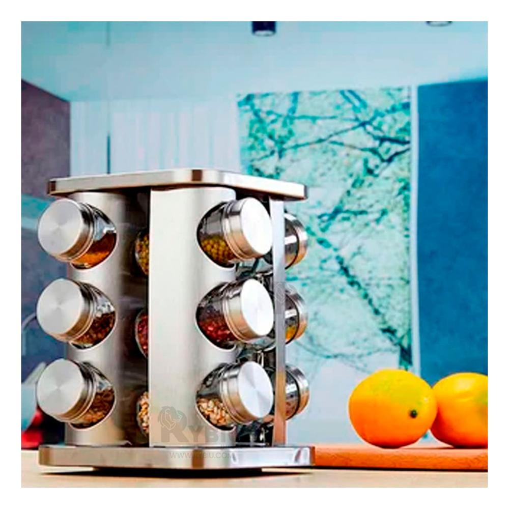 Organizador Rotativo de Condimentos Gris Y+Gift MiniAgenda