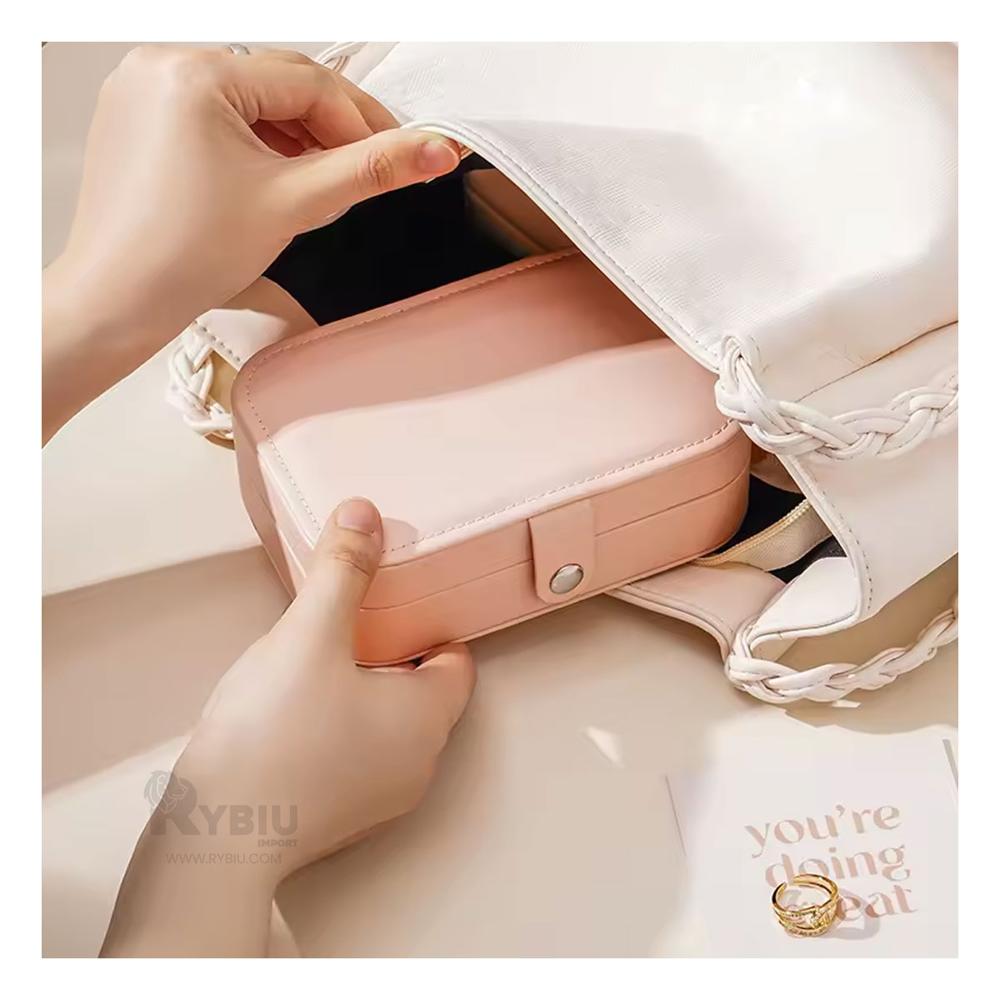 Estuche Joyero Practico 16x11x5 Palo Rosa Y+Regalo Stickers