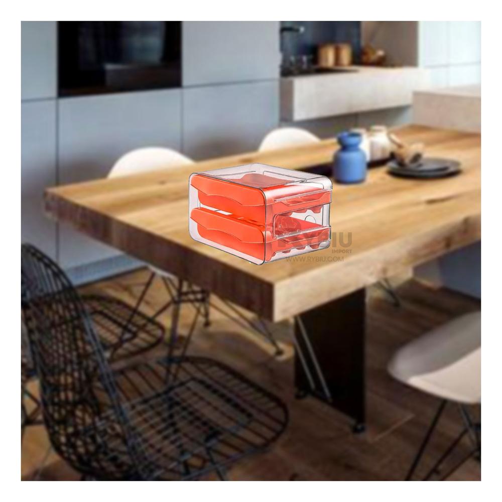 Organizador Moderno en Anaranjado Y+Papel de Regalo