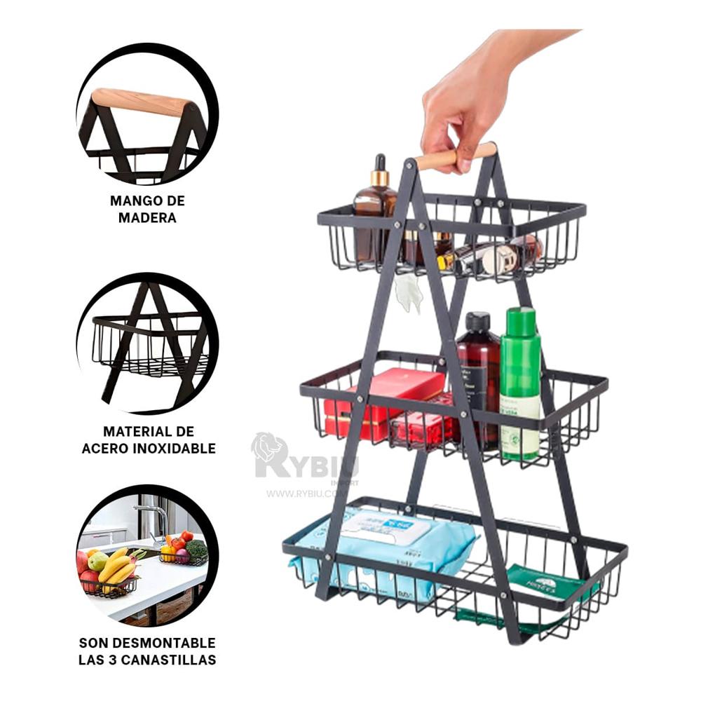 Cesta Llamativa para Mangos en Negro Y+Post-it Adhesivos