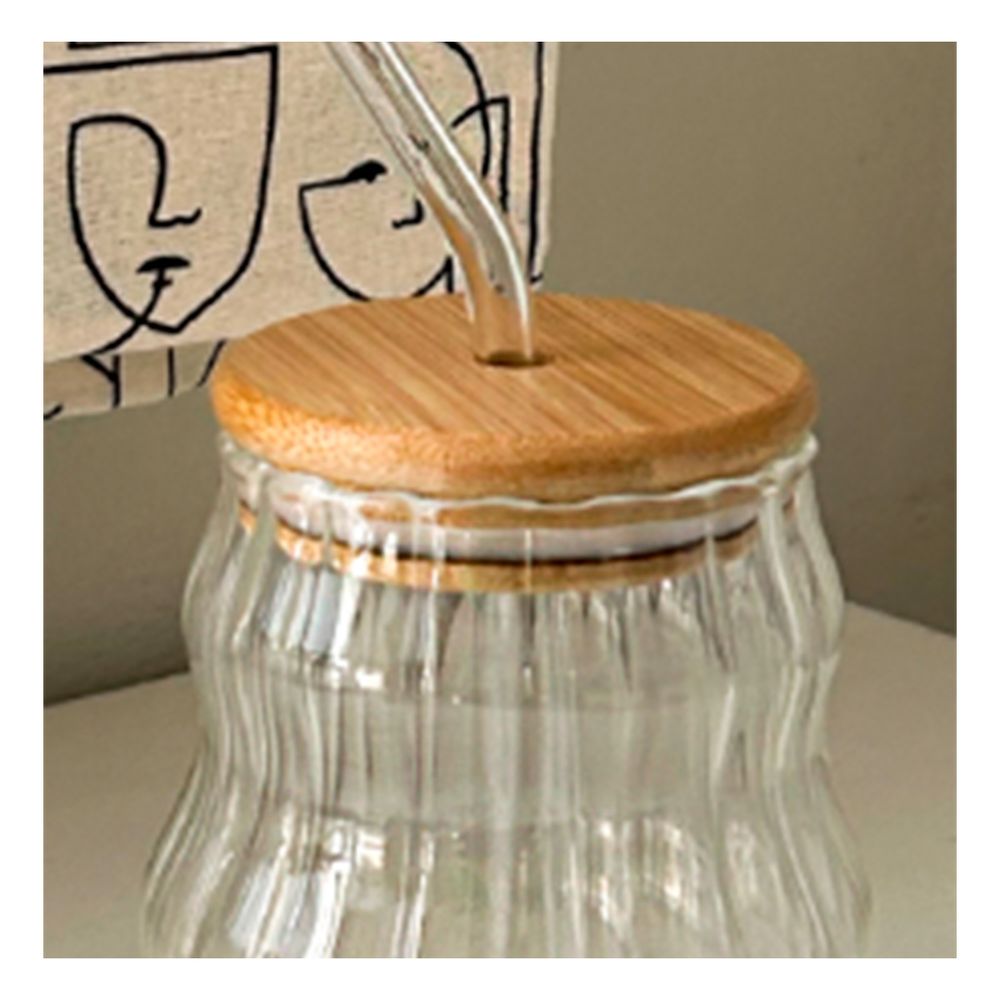 Vaso con Tapa y Cañita en Transparente Y+Papel de Regalo