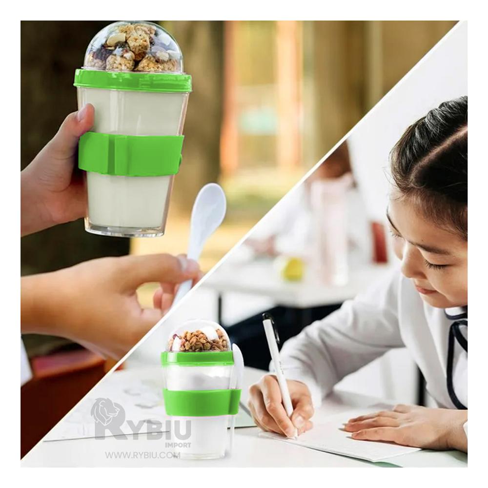 Vaso Util para Grageas 350ML Verde Limon Y+Regalo Stickers