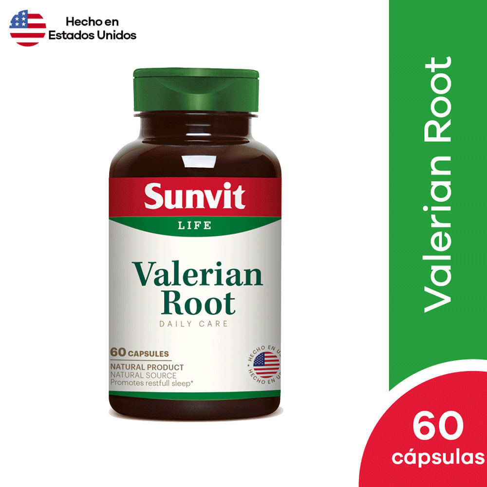 Sunvit Valerian Root 500 mg Cápsula