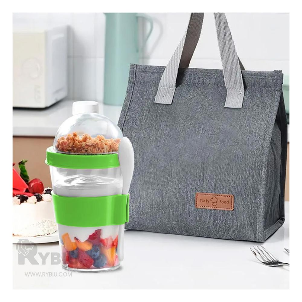 Vaso Estilizado de Agua 350ML Verde Limon Y+Papel de Regalo