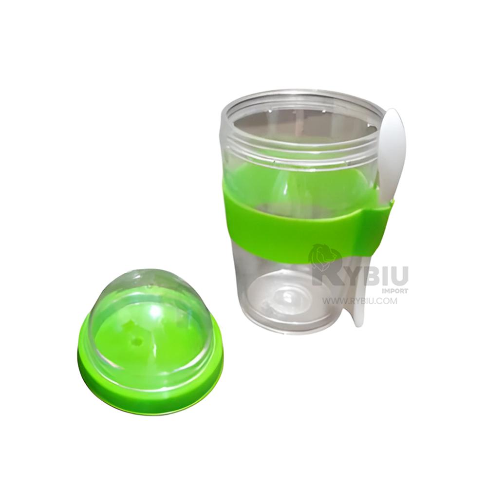 Taza Ergonomica en 350ML Verde Limon Y+Envoltorio de Regalo