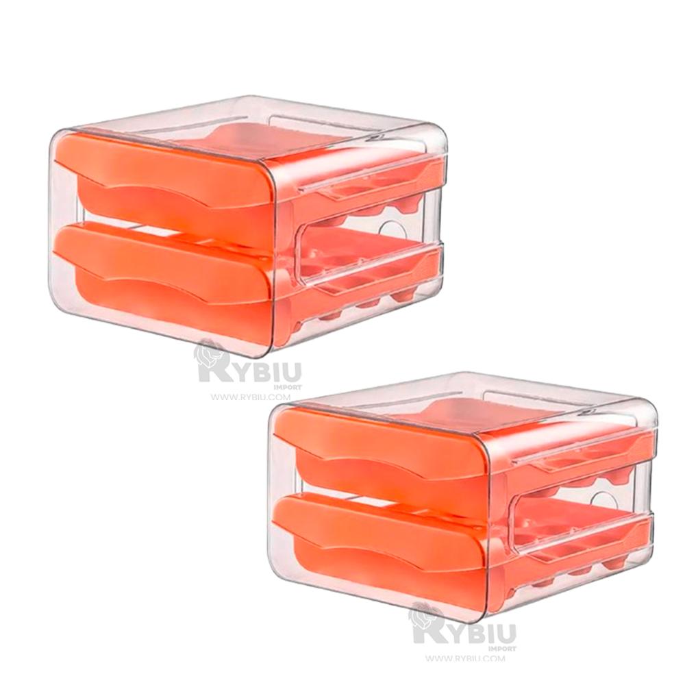 Estante Estetico Porta Huevo en Anaranjado Y+Gift Stickers