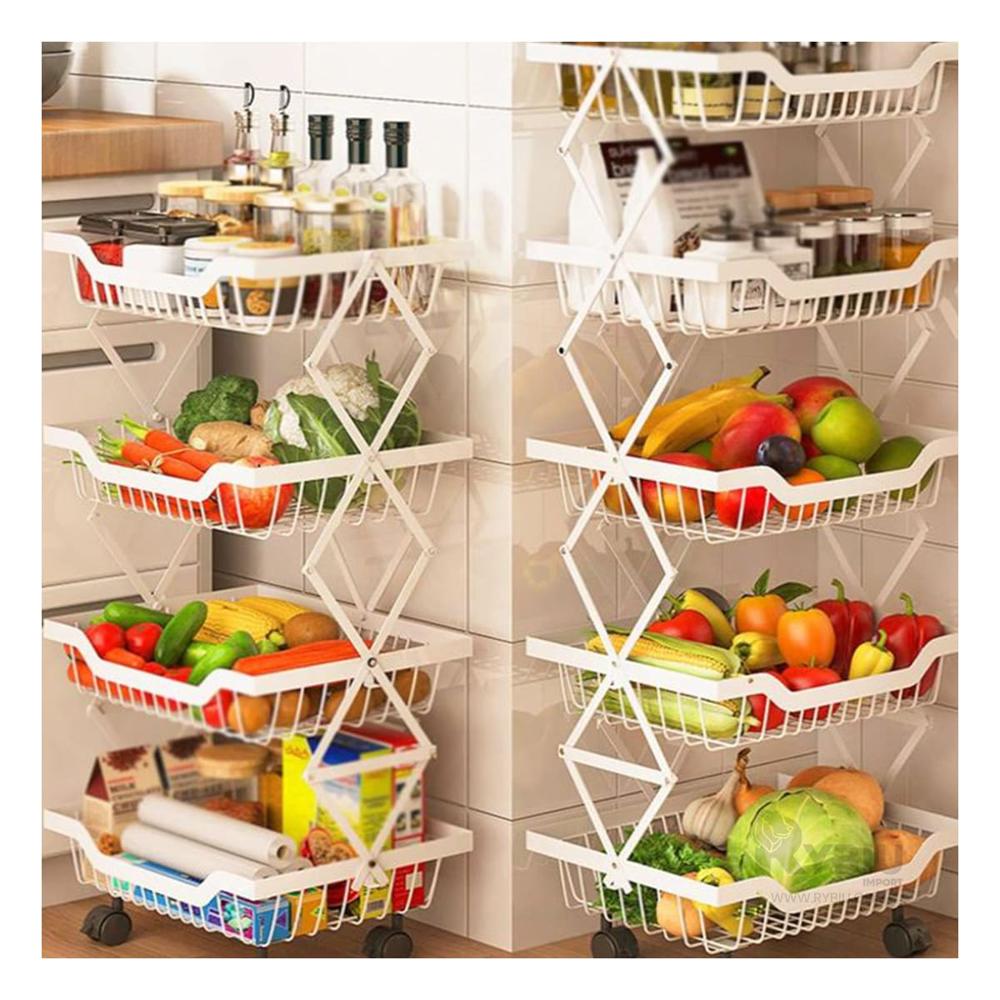 Verdulero Funcional de 5 Pisos Blanco Y+Regalo Stickers