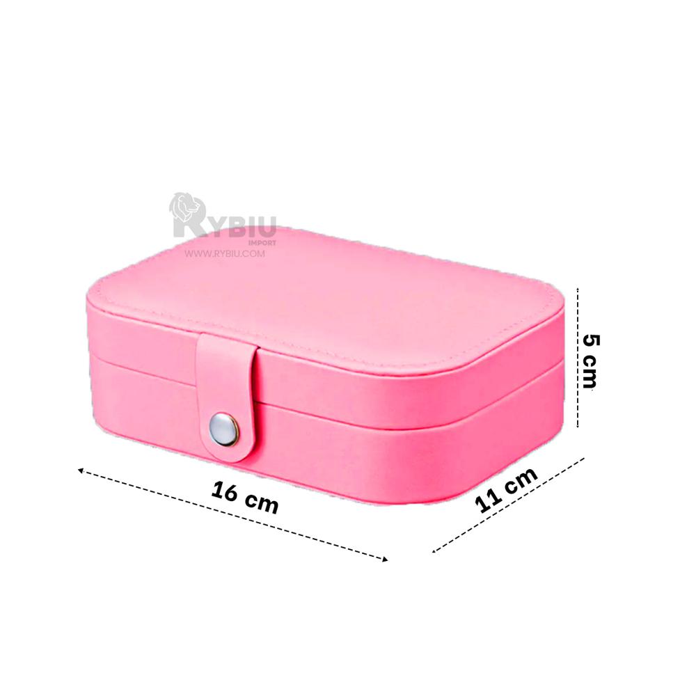 Caja para Guardar Joyas Elegante Fucsia Y+Ligas de Regalo