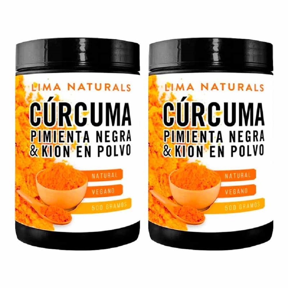 Cúrcuma Pimienta Negra Kion en polvo - 500g - Lima Naturals - Pack x 2