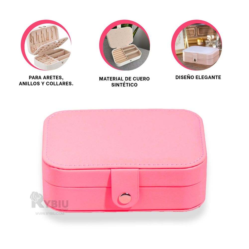 Joyero Elegante y Organizado en Fucsia Y+Papel de Regalo