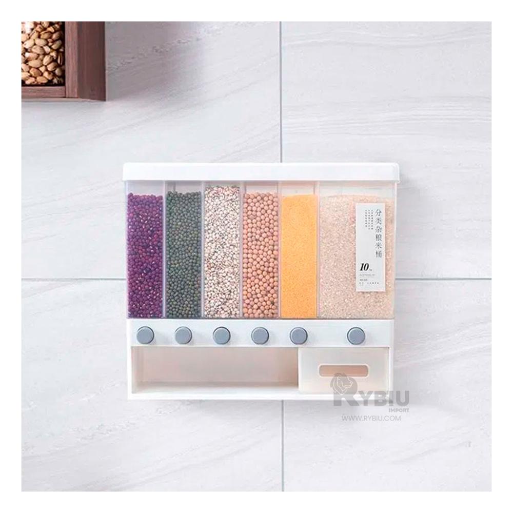 Dispensador Porta Menestra de 10kg Blanco Y+Regalo Agendita