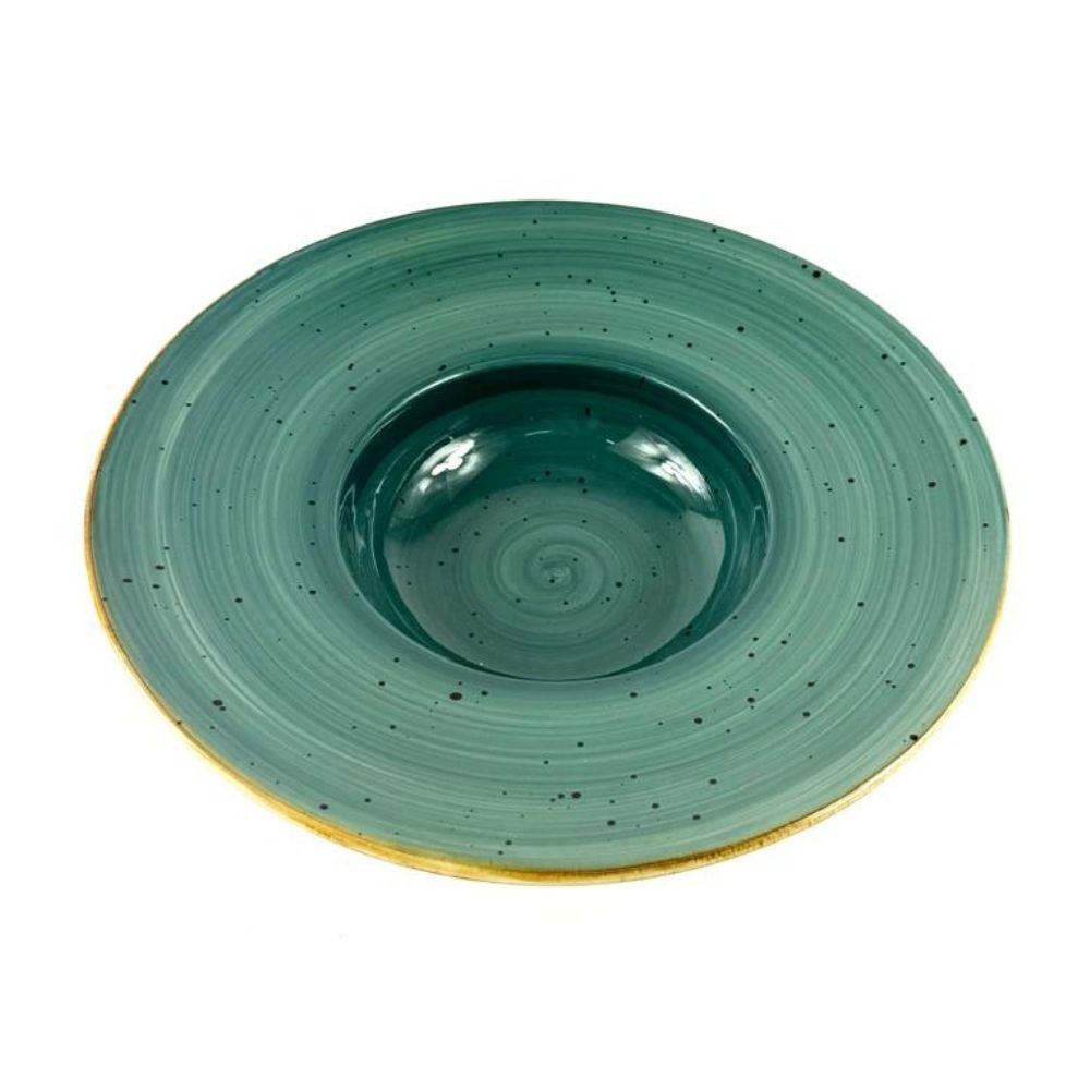 Plato Ovni Aruba Verde 10"" 25x5.5cm Ychimatsu