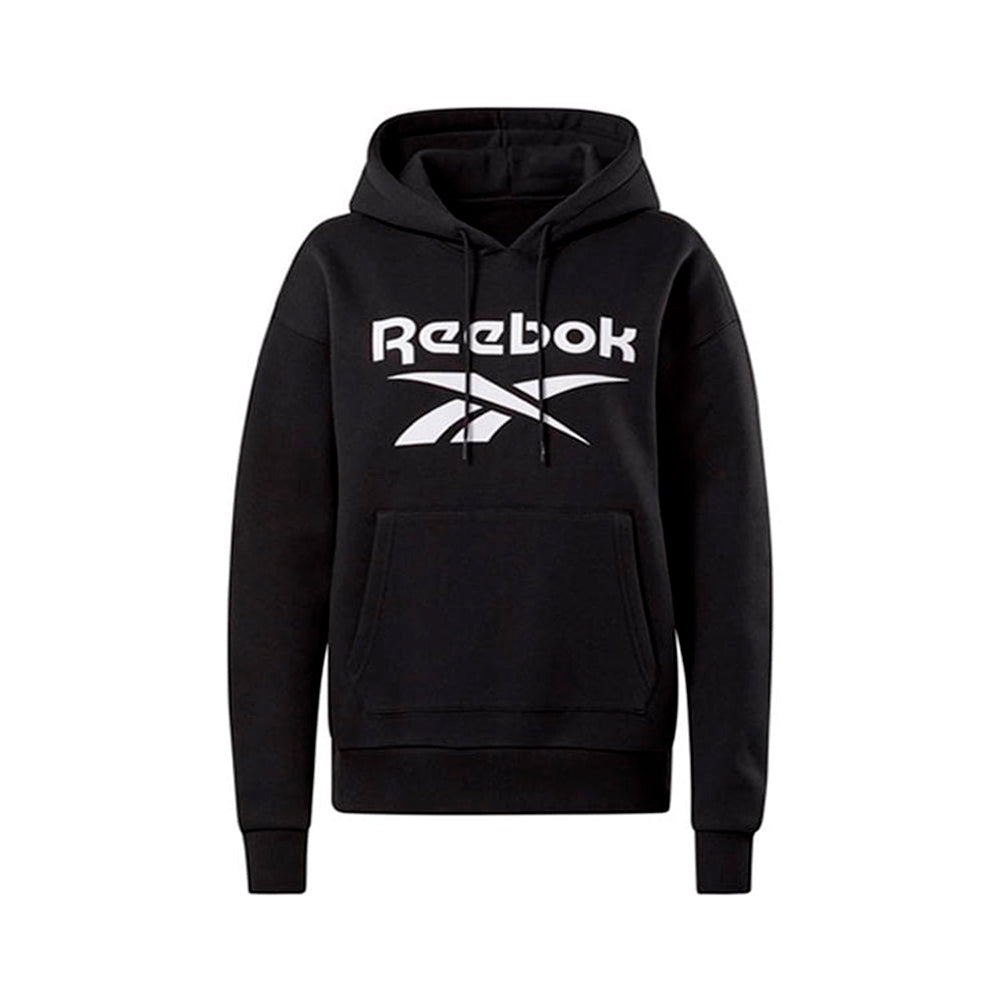 Polera Tipo Hoodie Reebok Identity Big Logo Fleece GS9392 Negro Talla M