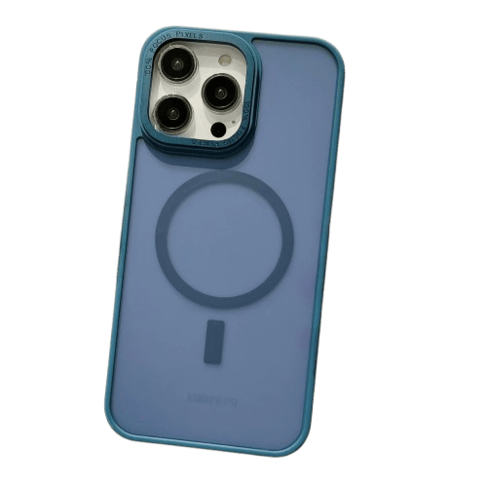 Funda para iPhone 11 Magsafe Ahumado Mate Antishock Azul Resistente a Caidas y Golpes