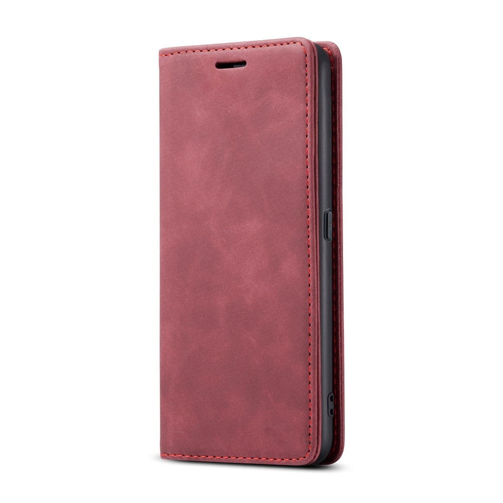 Funda Case para Xiaomi Redmi 13 Flip Cover Guinda Antishock Resistente anti CAÍDAS y GOLPES