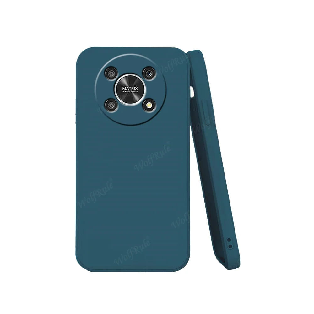 Funda para Honor X6A Soft Feeling Antishock Azul Resistente ante Caídas y Golpes