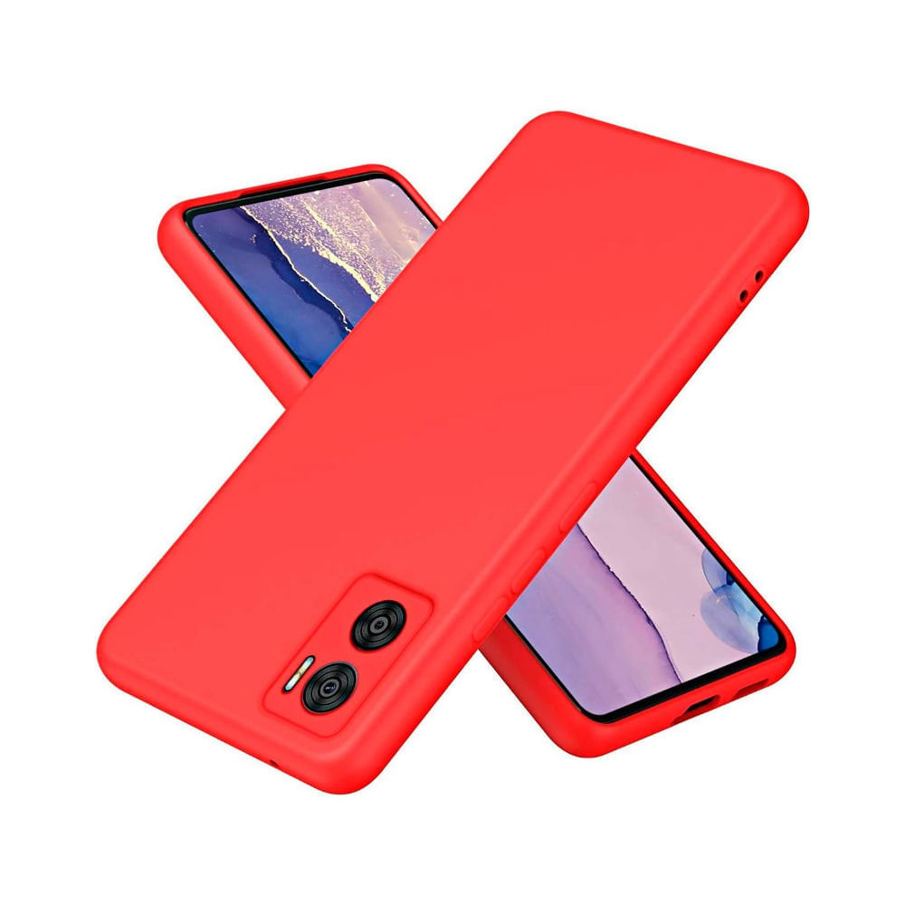 Funda para Motorola Moto G24 Power Soft Feeling Antishock Rojo Resistente ante Caídas y Golpes