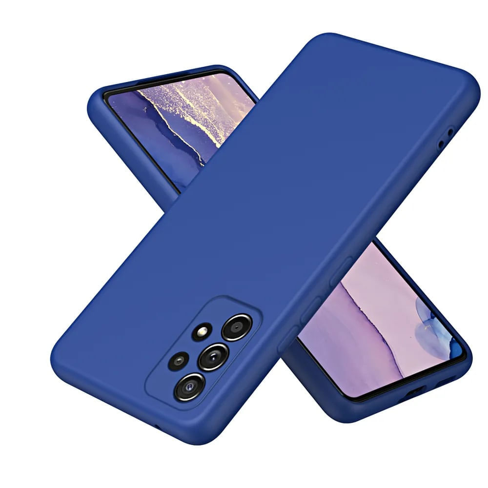 Funda para Samsung A15 4G Soft Feeling Antishock Azul Resistente ante Caídas y Golpes