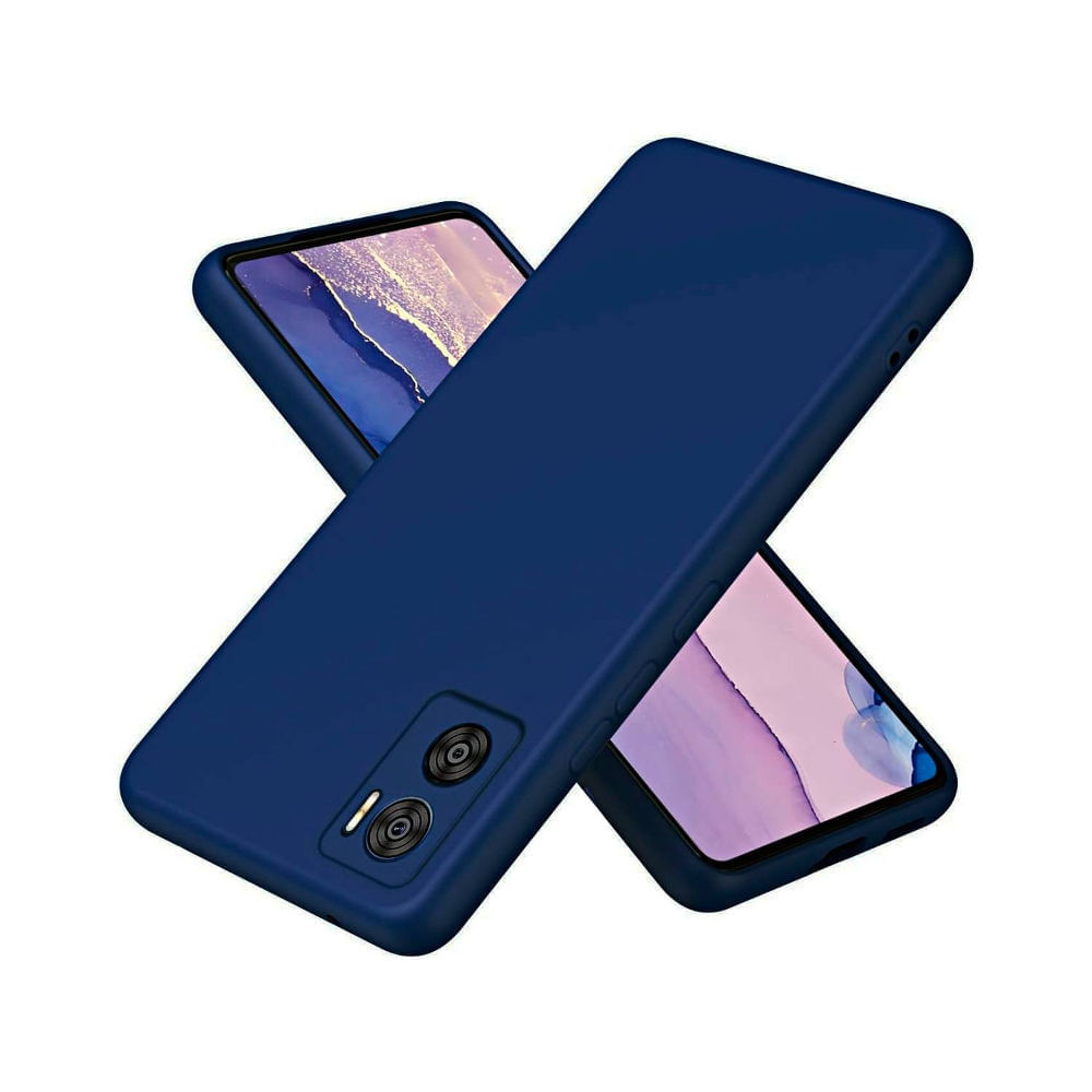 Funda para Motorola Moto G24 Soft Feeling Antishock Azul Resistente ante Caídas y Golpes