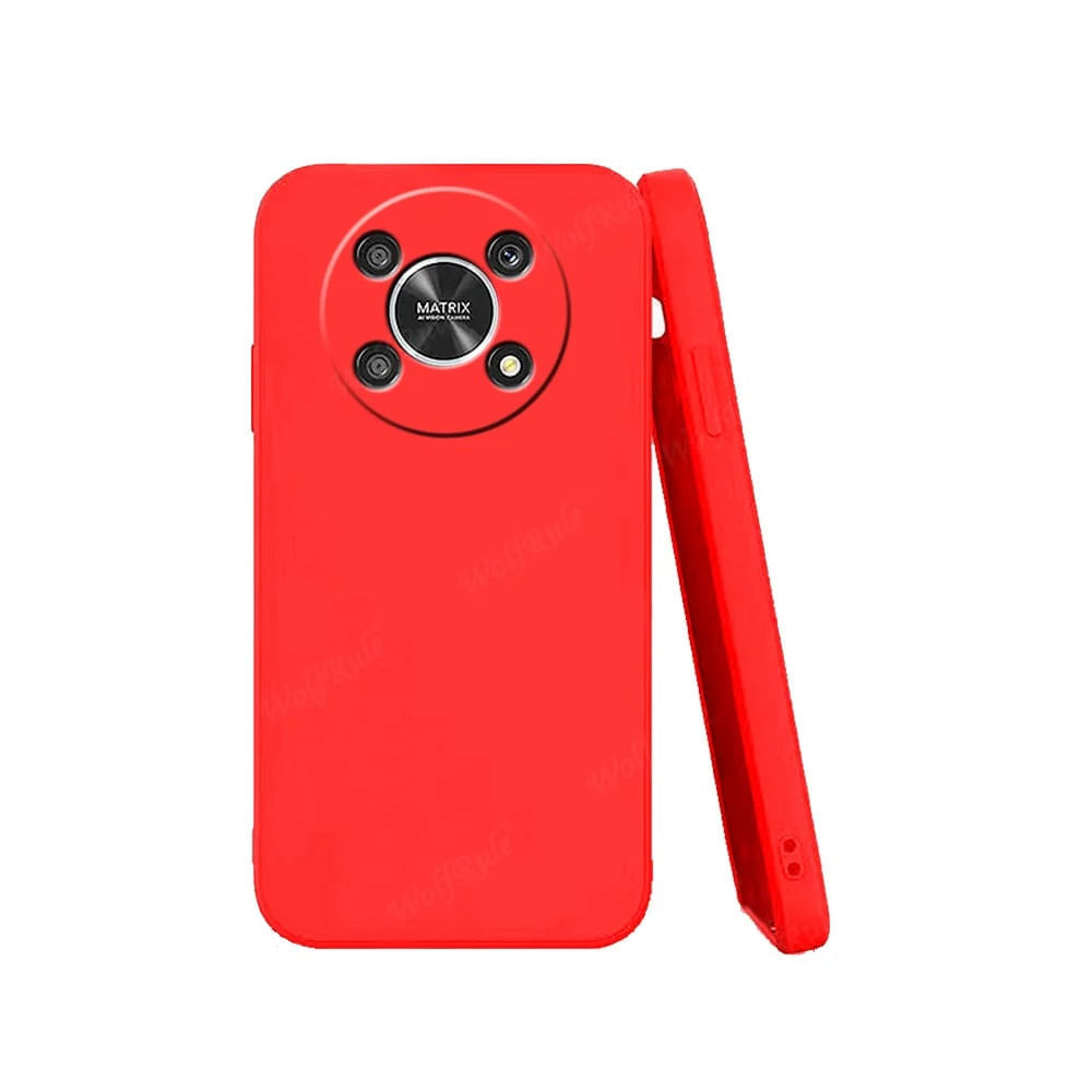 Funda para Honor X9B Soft Feeling Antishock Rojo Resistente ante Caídas y Golpes