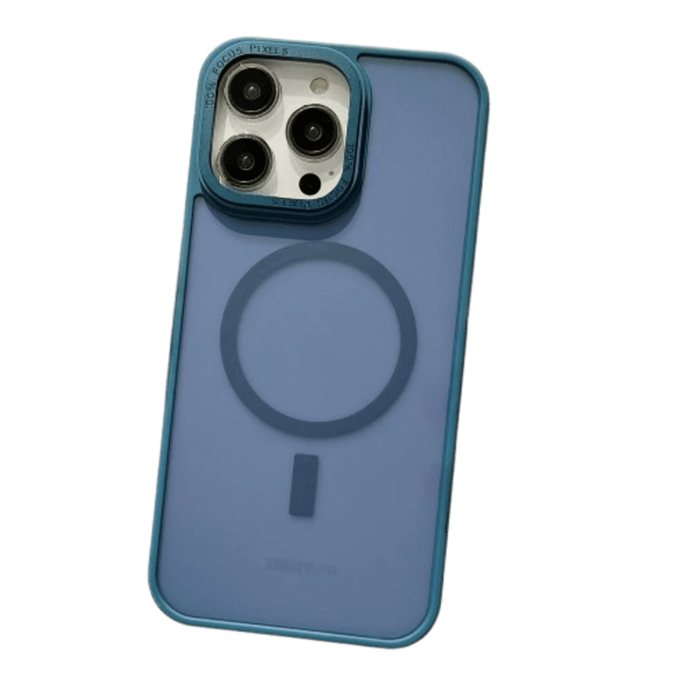 Funda para iPhone 12 Pro Magsafe Ahumado Mate Antishock Azul Resistente a Caidas y Golpes