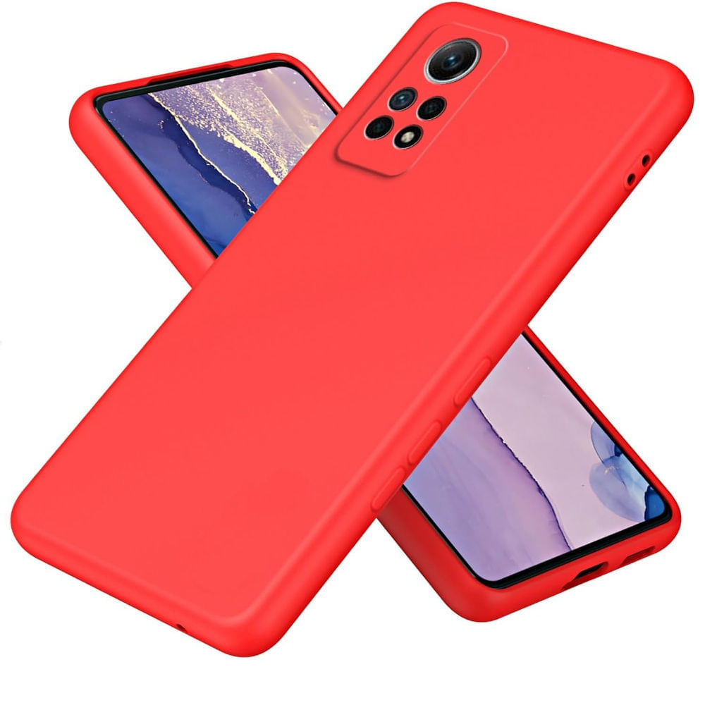 Funda para Xiaomi Poco F4 GT Soft Feeling Antishock Rojo Resistente ante Caídas y Golpes