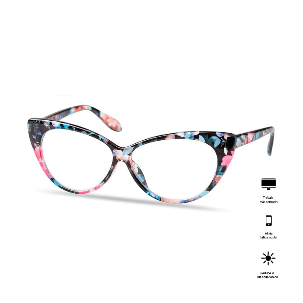 Lentes Oftalmicos Soolala Floral con Filtro Azul Talla Unica - Sanllo