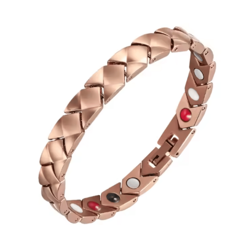 Pulsera Magnética Saludable Titanio Rose Gold YSB-146 x 19 cm