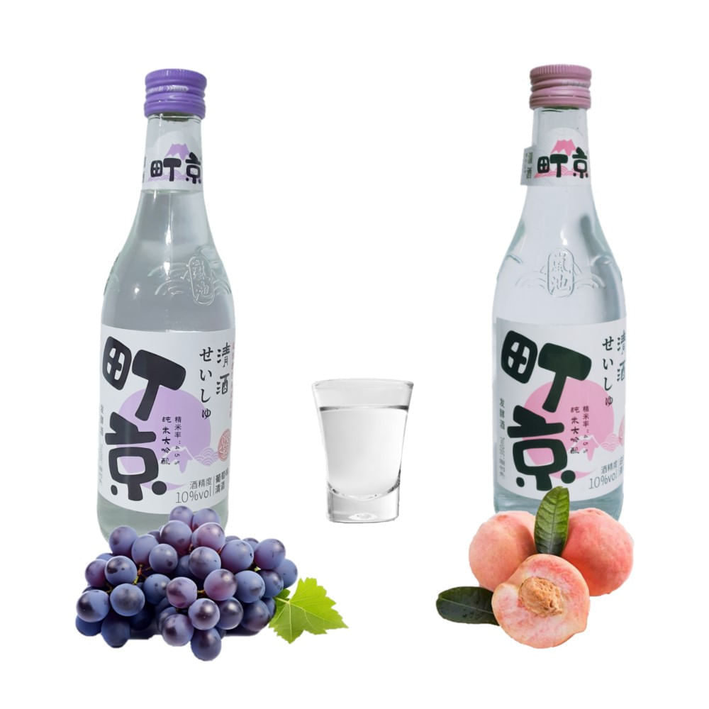 Pack Sake Dulce 2u Chamisul Sabor Durazno y Uva