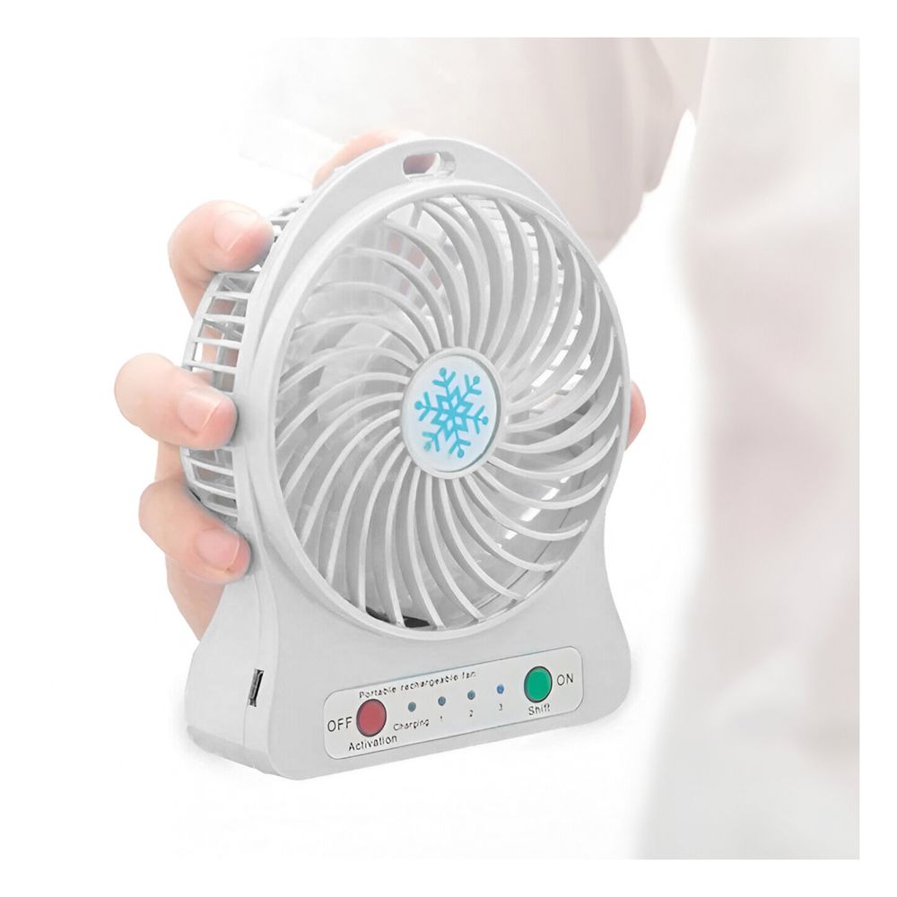 Ventilador Duradero y Moderno en Blanco Y+Agendita