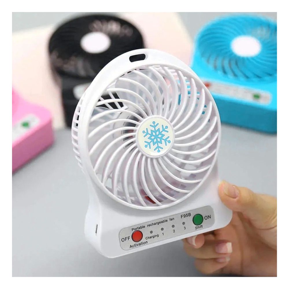 Ventilador de Carga Rapida en Color Blanco Y+Papel de Regalo