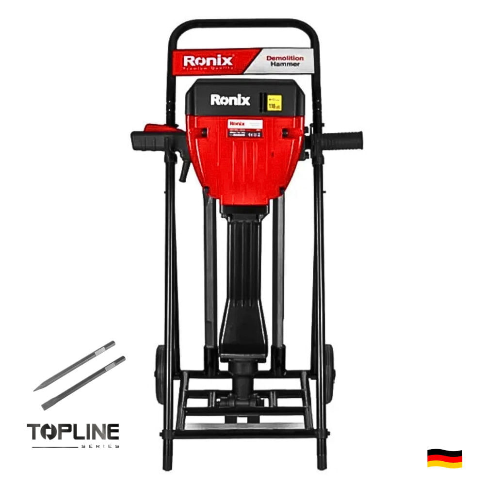 Martillo Demoledor 2200W 75J TOP LINE 30 KG SDS HEX RONIX 2830
