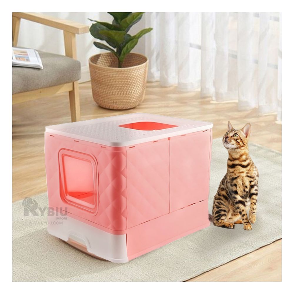 Arenero Base Movil y Pala Coladora Rosado Y+Papel 