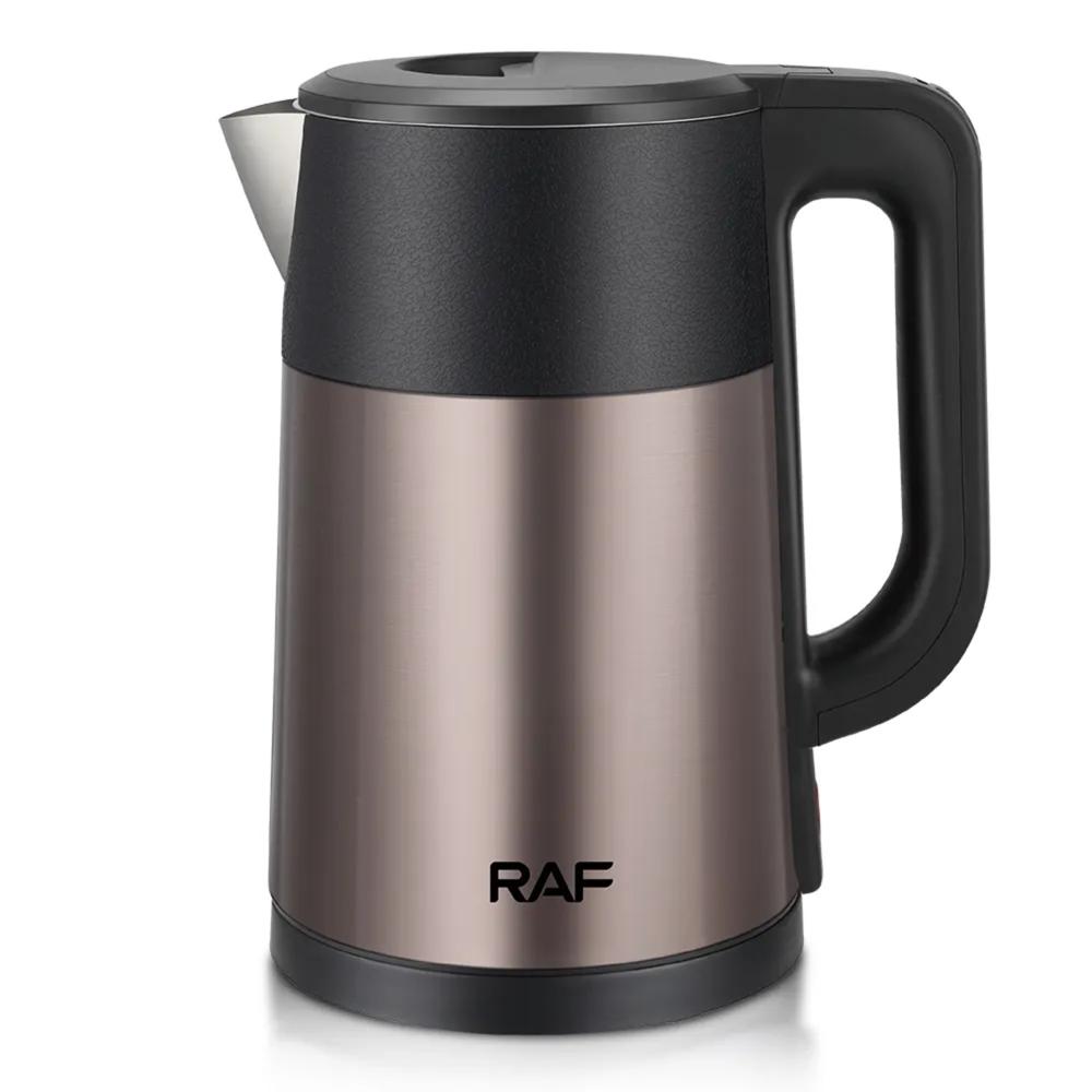 Hervidor Eléctrico RAF 2 . 5L 1800W Acero Inoxidable R-7956 Color Café