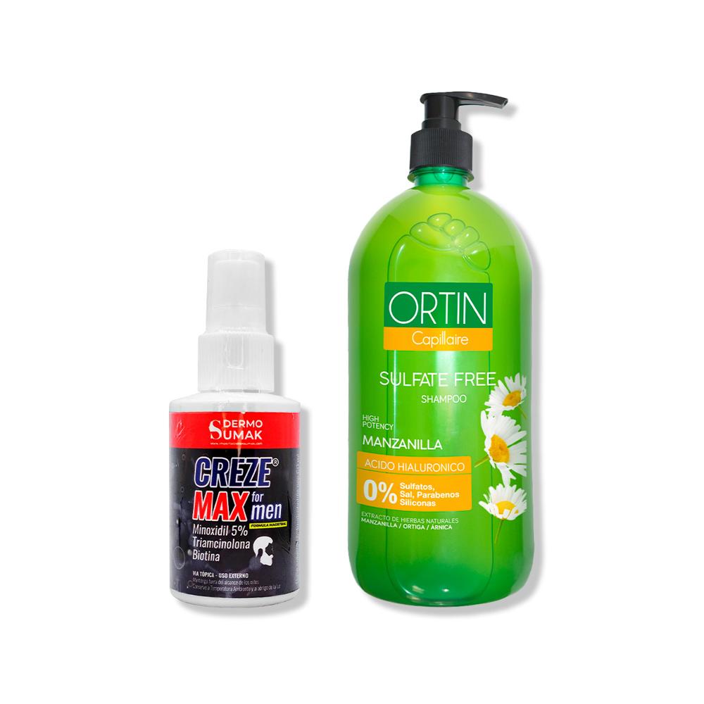Locion Creze Max Formen 60ml + Shampoo Ortin Manzanilla 1Lt - Oechsle