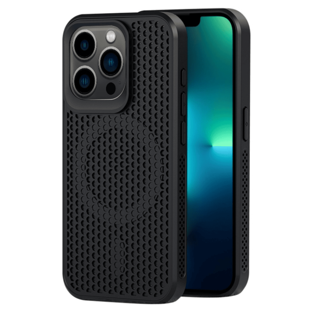 Funda para iPhone 15 Pro Max Magsafe Malla Termica Antishock Negro Resistente a Caídas y Golpes